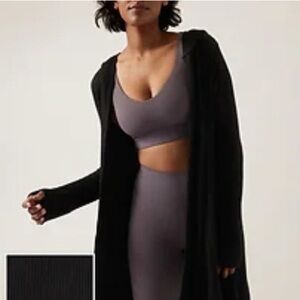 Athleta Harmony Pose Wrap Hooded Cardigan